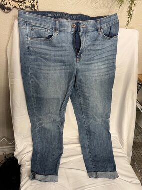 White House Black Market Light Blue Straight Leg Jeans
